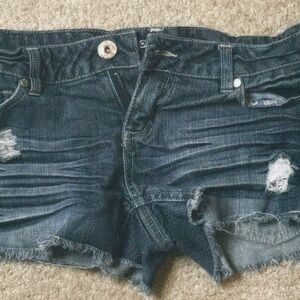 Distressed Denim Women Shorts